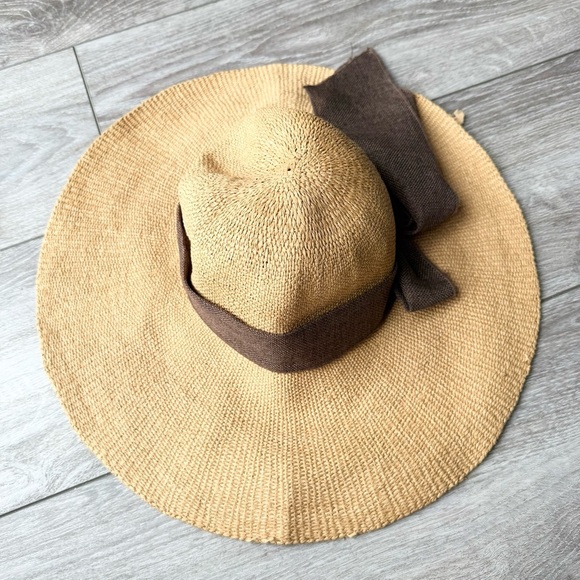 Sun n Sand Wide-brimmed Straw Hat Adjustable - Picture 5 of 11